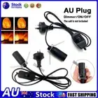 Salt Lamp Power Cord 1.8M Cable E14 Dimmer ON & OFF Button Control Bulb Switch #