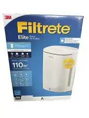 New Sealed 3M FILTRETE Elite Room Air Purifier Allergy Virus Filter 110 Sq Ft