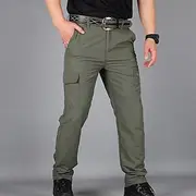 Men's Waterproof Work Pants Hiking Cargo Pants Tactical Pants 6 Pockets Military Summer Outdoor Ripstop Water Resistant Quick Dry Multi Pockets Zipper Pocket E