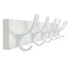 Coat Rack Wall Mount - Wooden White Wall Coat Hook, Wall Coat Hanger Rack wit...