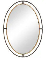 Hewson Distressed Rustic Bronze Mirror
