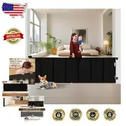 34-Inch Tall Retractable Dog Gate - Pet and Baby Safety, Easy Installation