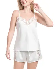 In Bloom by Jonquil Stretch Satin Camisole & Shorts Set