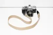 40" Tan/Khaki Heavy Duty Cotton Camera Neck Strap with 2x Peak Design Anchors