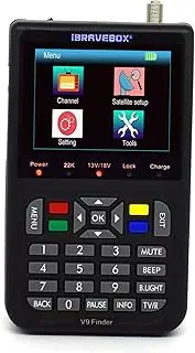 Mingzhe V9 Finder Digital Satellite Finder LCD Satellite Finder Digital Satellite Signal Finder Meter Satellite Meter Satellite Finder 3.5 inch LCD Digital Display Satellite Television