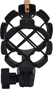 INOOMP Microphone Rack Vibration Suspension Clip for Condenser Mic for Recording Vlogging and Broadcasting Reduces Noise and Improves Sound Quality