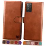 for Samsung Galaxy A03S Wallet case 【RFID Blocking】 Credit Card Light Brown