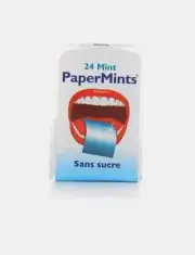 Papermints Cool Mint Strips - Bad Breath Treatment 24 Sheets