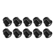 Potentiometer Control Knob Insert Shaft Switch Knobs 20x24.5mm/ 6mm Black 10Pcs