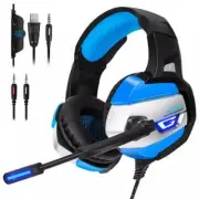 New ONIKUMA K5 3.5mm Gaming HEADSET w/ Mic LED Light For PC/PS4/XBOX Headphones