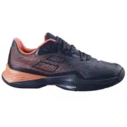 Babolat Jet Mach 3 All Court Tennis Shoes Women Size 7 US BLACK / LIVING CORAL