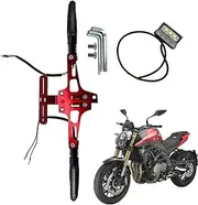Motorcycle Tag Plate Frame Kit,License Plate Mounting Bracket Turn Light - Taillight Waterproof Replacement Parts, Tool Set for Most Motorbikes