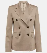 [Max Mara] Max Mara Zirlo double-breasted blazer UK 6 brown