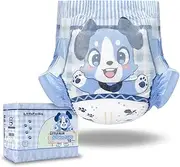 Littleforbig Adjustable Velcro Closure Adult Printed Cloth Back Diaper 10 Pieces - Little Blue BabyFur (Large 36"-48")