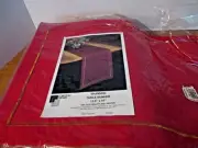 Foreston Trends Red with Gold SHANNON Christmas TABLE RUNNER 12.5" x 72"~NEW