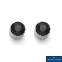 在飛比找momo購物網優惠-【OLIVER WEBER】單純鋼耳環單支-黑(奧地利設計師