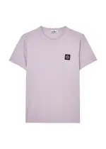 Stone Island Kids Logo Cotton T-shirt (10-12 Years) - Lilac - 10 Years 10 years