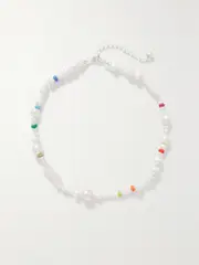 [FRY POWERS] FRY POWERS - Coco Sterling Silver, Pearl And Enamel Choker - Multi - One size One size Multi