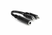 Hosa Technology YPR-131 Y Cable 1/4" TSF to Dual RCA