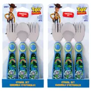 6pc Toy Story Buzz Lightyear 13cm Toddler/Baby Cutlery Spoon/Fork Set 9m+