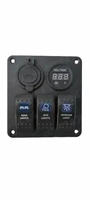 3 switch 2 socket panel
