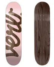 VERB SKATEBOARD DECK XL SCRIPT PINK 7.75