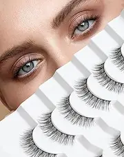 Lash natural wispy eyelashes, Frihappy false eyelashes, Wispy Strips, Faux Mink Lashes, black band lashes, pestañas postizas naturales, 7 pairs, Frihappy 2024 lashes #Starr