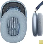 [Geekria] QuickFit Replacement Ear Pads Compatible with Apple Airpods MAX Headphones Ear Cushions, Headset Earpads, Ear Cups Cover Repair Parts (Blue)