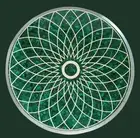 14'' two first marble table top malachite round second marble table top inlay