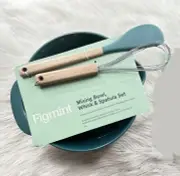 Figment Mixing Bowl, Whisk, And Spatula Set NEW