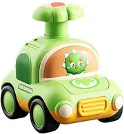 Push Top Car,Cartoon Push Toy Car | Kids Press Go Vehicle, Push and Go Vehicle Toy with Whistle, Cartoon Design Press Car Toys for Children