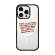 iPhone 16 Pro Impact Case MagSafe Compatible Wonderful Thought iPhone Case by Quotes by Christie