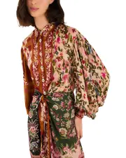 Farm Rio Winter Garden Mini Dress