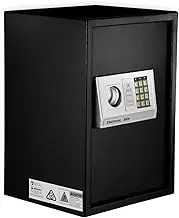 Ul Tech 50 X 35 X 31cm Electronic Safe Digital Security Box, Safes Locker Lockable Storage Boxes Cash Money Jewelry Hidden Wall-mouted Cabinet Lock for Home Office Hotel, Led Display Smart Alarm