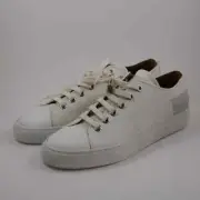 Common Projects Off White Tournament Leather Canvas Sneakers