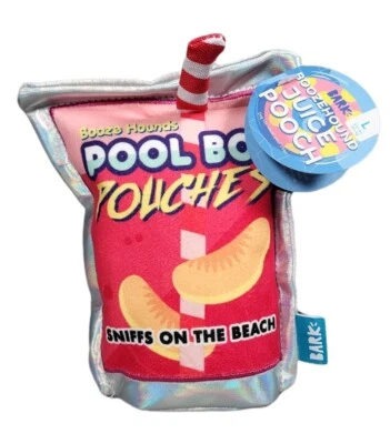 Bark Box Booze Hounds "Pool Boy Pouches" Sniffs On The Beach Large Dog Toy NWT