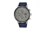 LORUS Men's Dress Chronograph Leather Strap Watch - Model DRESS-10ATM-43MM, Gent, Black Introducing the LORUS Dress Chronograph Gent's Leather Strap Watch - Model DRESS-10ATM-43MM, Black