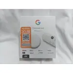 全新未拆GOOGLE CHROMECAST 4 WITH GOOGLE TV 4K版