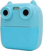 Instant Print Camera for Kids, Christmas Birthday Gifts for Girls Boys,1080P Kids Digital Print Camera,Front Rear Dual Lens Cartoon Playback Selfie Video Digital Camera (Color : Blue)