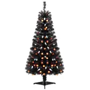 Costway135CM Artificial Halloween Tree with 6 Lighting Modes and Music