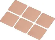sourcing map Heatsink Copper Sheet Shim 15mm x 15mm x 0.1mm Thermal Conductive Heat Sink for Electronic Chip Cooling Pack of 6