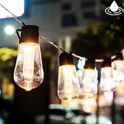 Solar Bulb String Lights Outdoor Solar Waterproof Retro Bulb Fairy String Lights 3M-10LEDs 5M-20LEDs 7M-30LEDs for Cafe Wedding Party Patio Holiday Decoration
