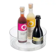 Oggi 23cm High Wall Lazy Susan Turnable Spice/Condiment Kitchen Organiser Clear