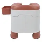 Toilet Shower Chair Safety Non Slip Base Folding Commode Toilet Chair With T SPG