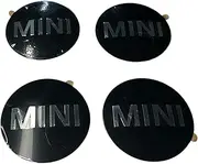 MINI COOPER WHEEL CAP CENTER EMBLEM COOPER MINI STICKER SET OF 4 GENUINE NEW