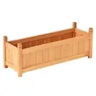 Garden Bed 90x30x33cm Wooden Planter Box Raised Container Growing
