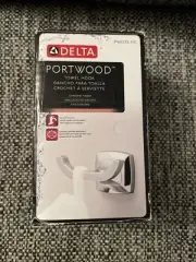 Delta Portwood Bath Towel & Robe Hook Polished Chrome PWD35-PC NEW