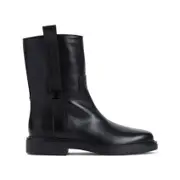 [Tod`S] Tod`S-Black Calf Leather Bootie-Donna 39.5 IT
