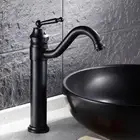 100% Brass Basin Mixer Faucet Kitchen Laundry Tap 360° Swivel Spout Black Oil