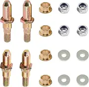 4 PCS Car Door Hinge Bushing Repair Kit, Iron Durable Retrofit Accessories, Original Replacement 19299324 38453P 8902553, Compatible with Chevrolet Full Size GMC Trucks and SUVs (Gold)